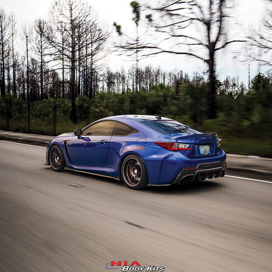 NIA Lexus RC-F Rear Duck Bill Trunk Wing Spoiler V3 2015-2019 with new Lexus emblem RCF15-RS-V3