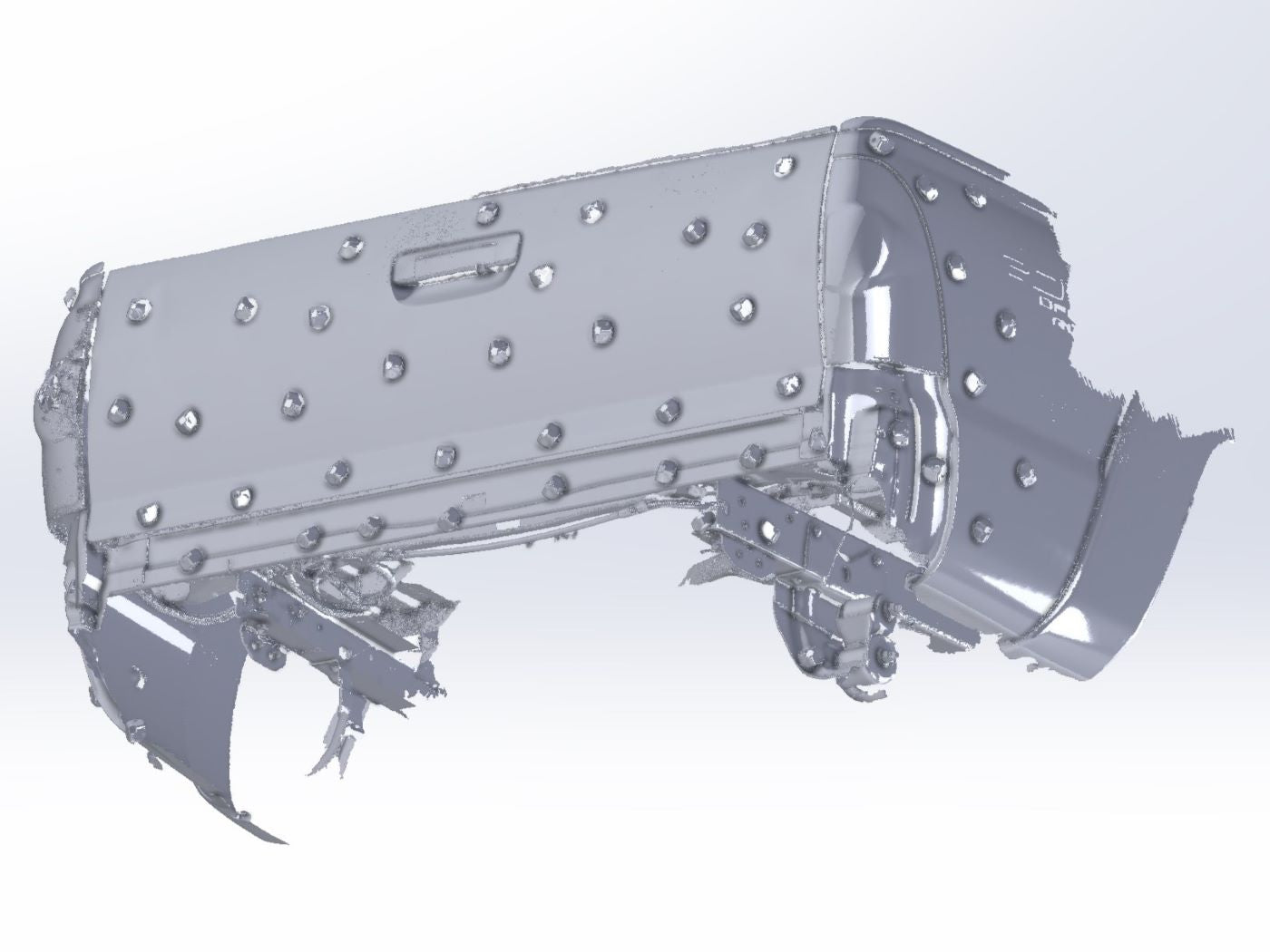 3D Scan: 2005-2015 Toyota Tacoma Rear Bumper