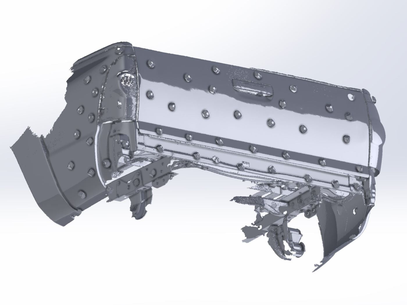 3D Scan: 2005-2015 Toyota Tacoma Rear Bumper