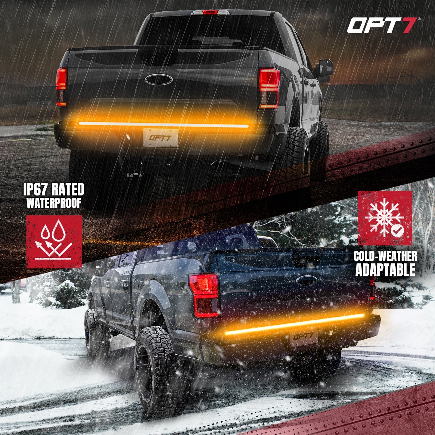 Triple Tailgate Bundle: Triple Tailgate + Quantum Rock Light+ LED Grille Lighting w- Bluetooth APP and Remote Controlled