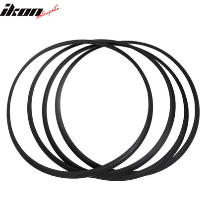 Heavy Duty Wheel Guard Rim Protecting Trim 19in Black