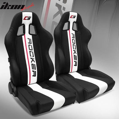 Universal Racing Seat Dual Slider PU Carbon Leather