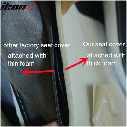 Universal X2 Reclinable Honeycomb Racing Seat + Dual Slider PU Leather