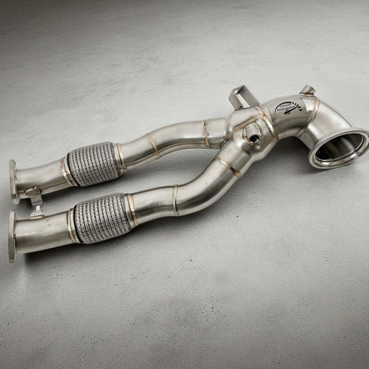 2.5T Race Downpipe For 2018+ Audi RS3 8V, RS3 8Y & TTRS 8S | Palenon Performance
