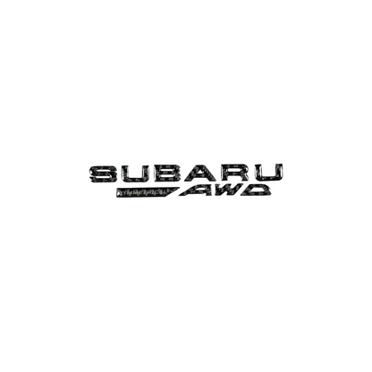 Racing Art Carbon Fiber Subaru AWD Trunk Emblem