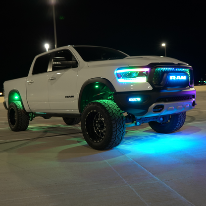 Ram LED Emblem: (Multicolor Flow) 2019-2024