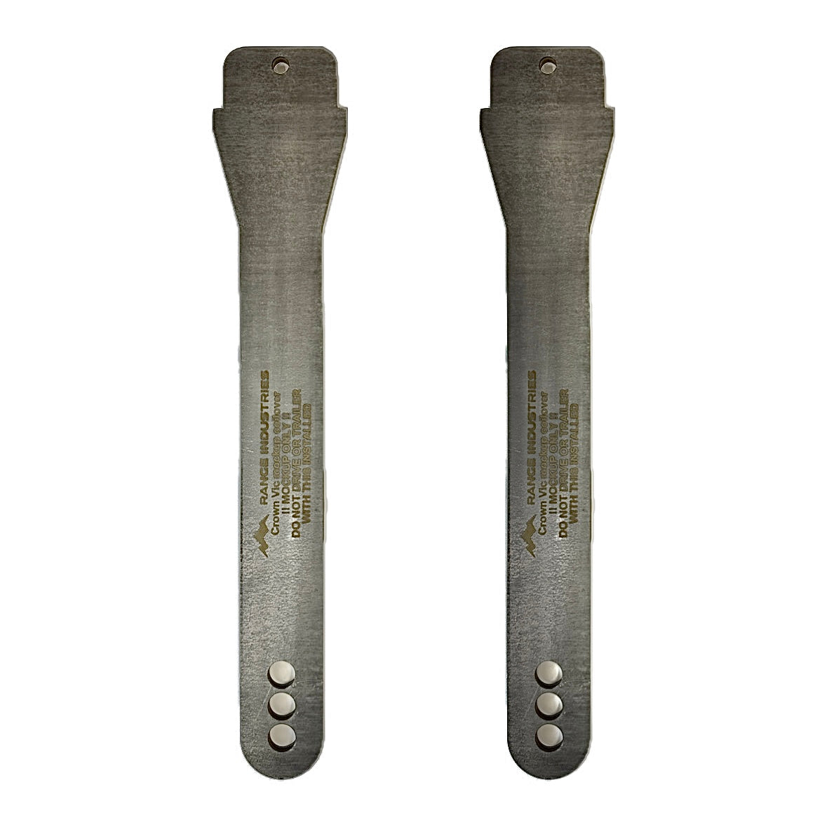 Crown Vic mockup ride height rods