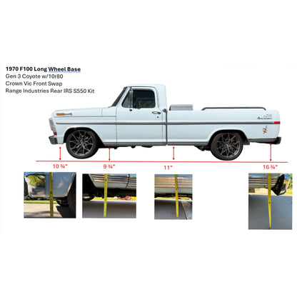 1961-1978 34"  F-100 Bolt-In S-550 / S-650 Mustang Rear Mounting Kit