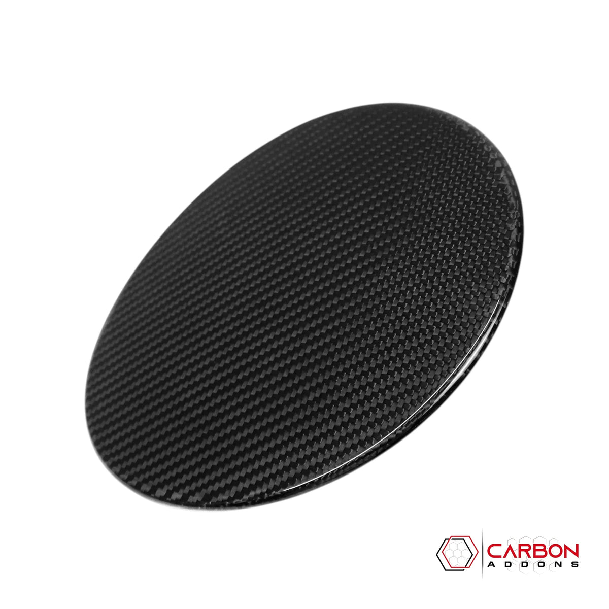 Real Carbon Fiber Fuel Door Cover for 2024+ Ford Mustang