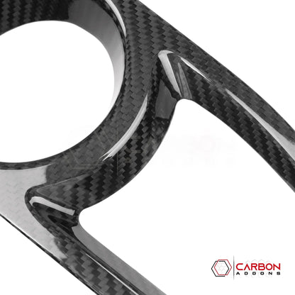 Jeep Gladiator JT & Wrangler JL Front Fog Light Frame Trim Cover – Real Dry Carbon Fiber (Glossy or Matte) 2020–Current