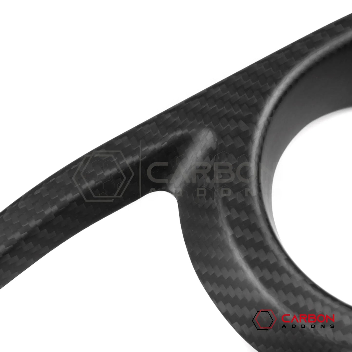 Jeep Gladiator JT & Wrangler JL Front Fog Light Frame Trim Cover – Real Dry Carbon Fiber (Glossy or Matte) 2020–Current