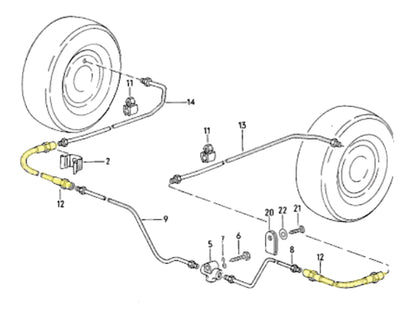 Brake Hose - Stainless (Rear) [Vanagon]