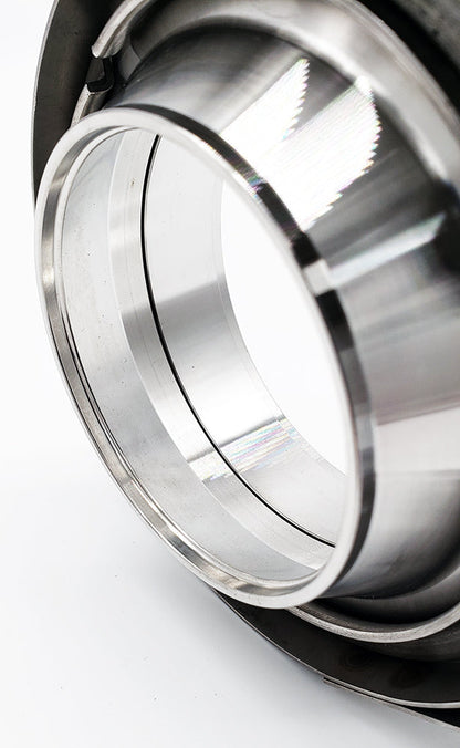 4.000" x 3.500" Reducing V-Band Assembly "Male/Female" 304 Stainless - Quick Release Clamp