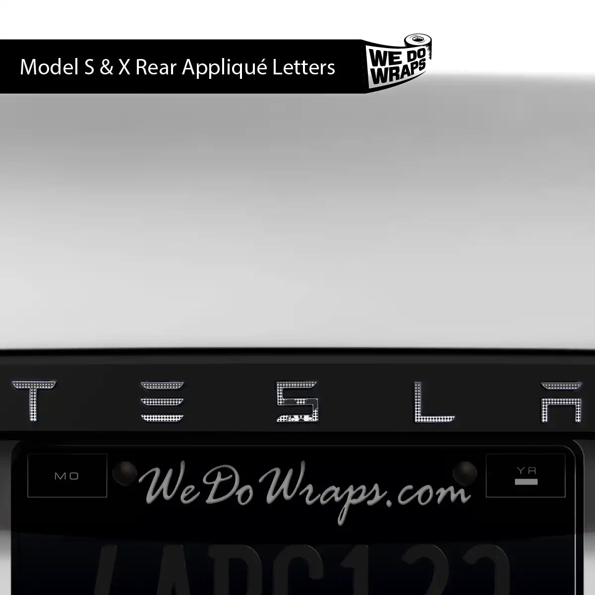 Retro Mouse Tesla Emblem Decals (Front + Back) | Model S