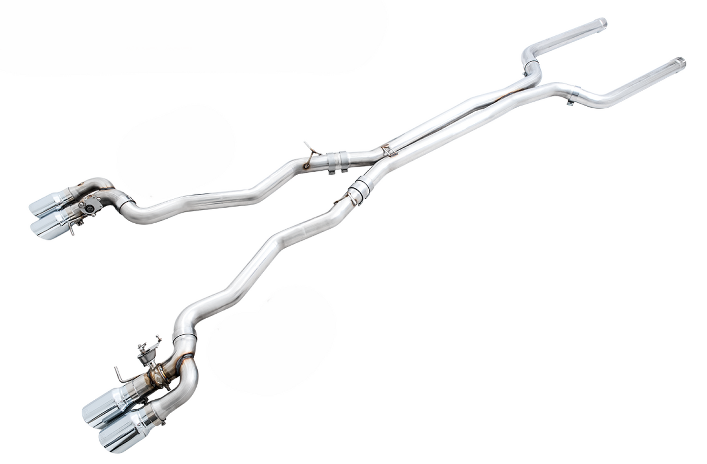 AWE Tuning SwitchPath Cat-Back Exhaust for BMW F90 M5 - Chrome Silver Tips 3025-42062