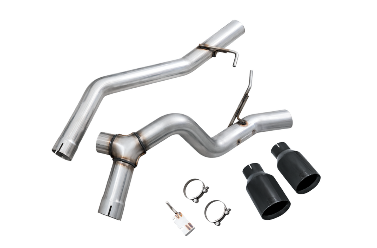 AWE Tuning Trail-to-Tread Conversion Kit (Dual Exhaust) for Jeep JT 3.6L - Diamond Black Tips 3015-33065