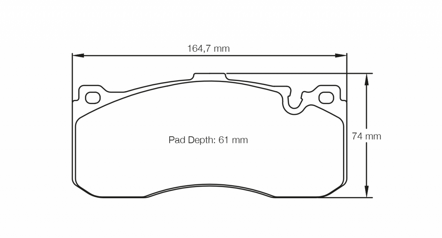 PAGID Racing Pagid Racing 8084 RSL1 Compound Brake Pads 8084-RSL1