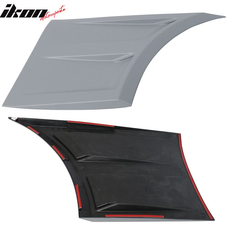 2015-2018 Ford Mustang Gray 3D Front Side Fender Guard Vents PP