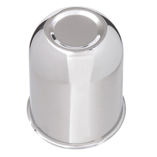 3.30" O.D. 3.43" Tall 4 Lug Closed End Push-Through 2" Logo Recess - Chrome - West Coast Wheel Accessories SH3300CL