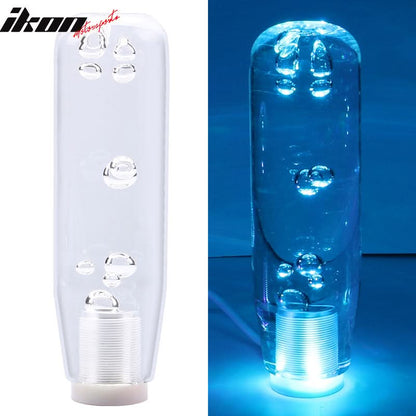 LED RGB Shift Knob 15mm Transparent Bubble   W/ Thread Adapters