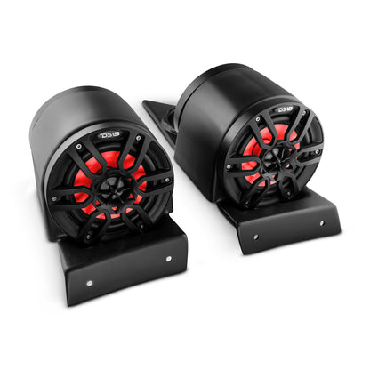 Polaris Slingshot Headrest 4 x 6.5"  Enclosure With 4 x NXL-6/BK | 2015 - Current