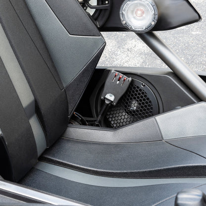 Polaris Slingshot Side Panel Enclosure Loaded | 2 x PRO-SM6,  2 x ZXI-T1 & 2 x PRO-GRILL6-MS/BK | 2015 - 2019