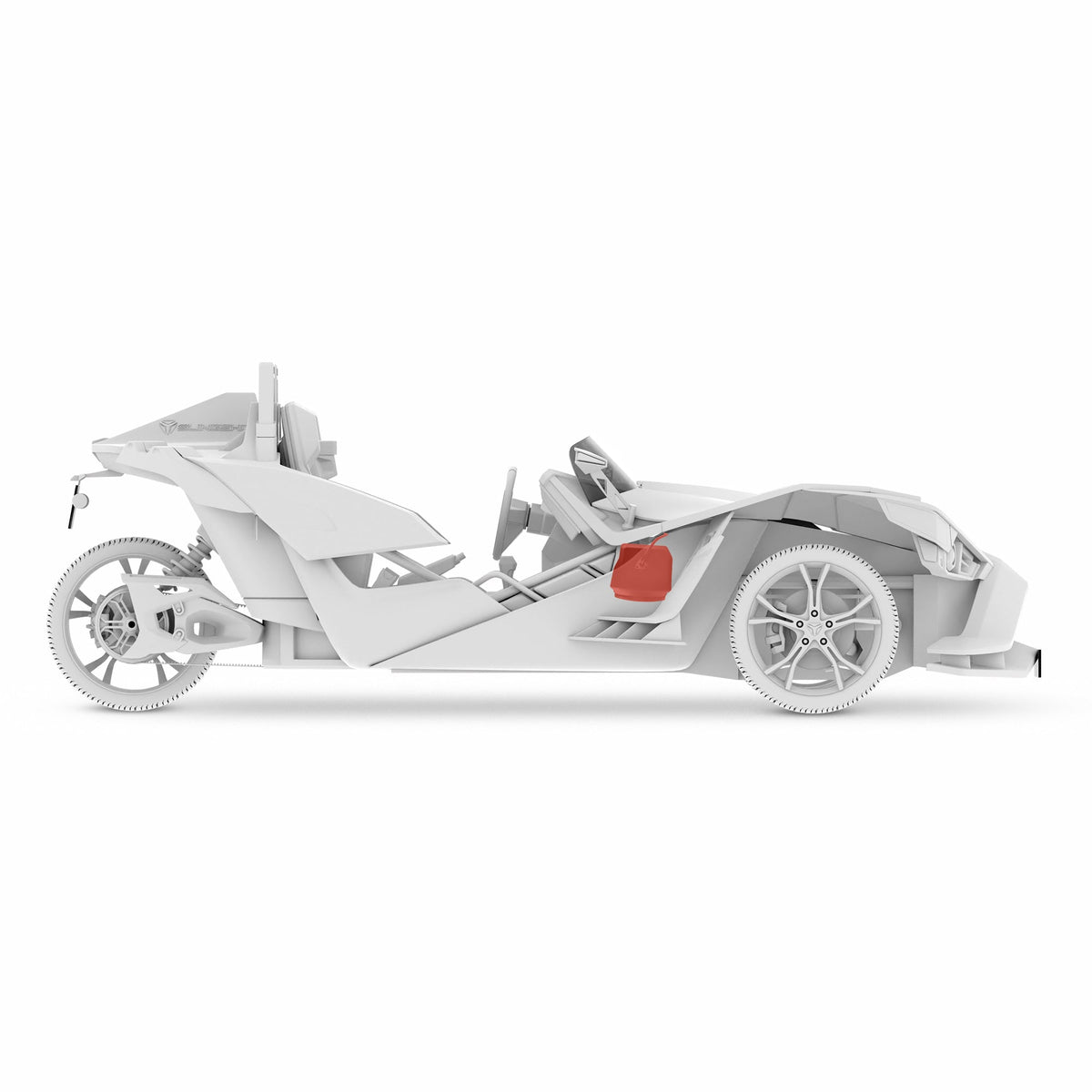 Polaris Slingshot Under Dash Enclosure Loaded | 2 x ZR6.4D Subwoofers | 2015 - 2019
