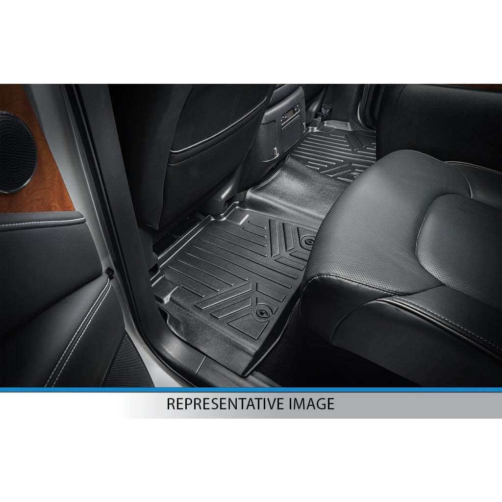 SMARTLINER Custom Fit Floor Liners For 2001-2007 Silverado/Sierra 1500/2500/3500 Double/Extended Cab Classic Body Style