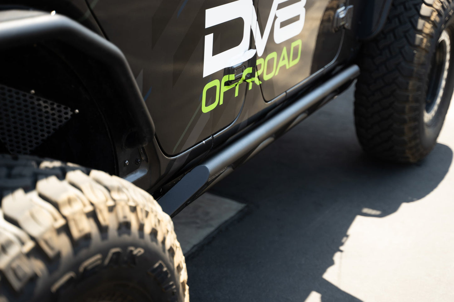 DV8 Offroad Jeep Wrangler JL Rock Sliders & Skins Bundle