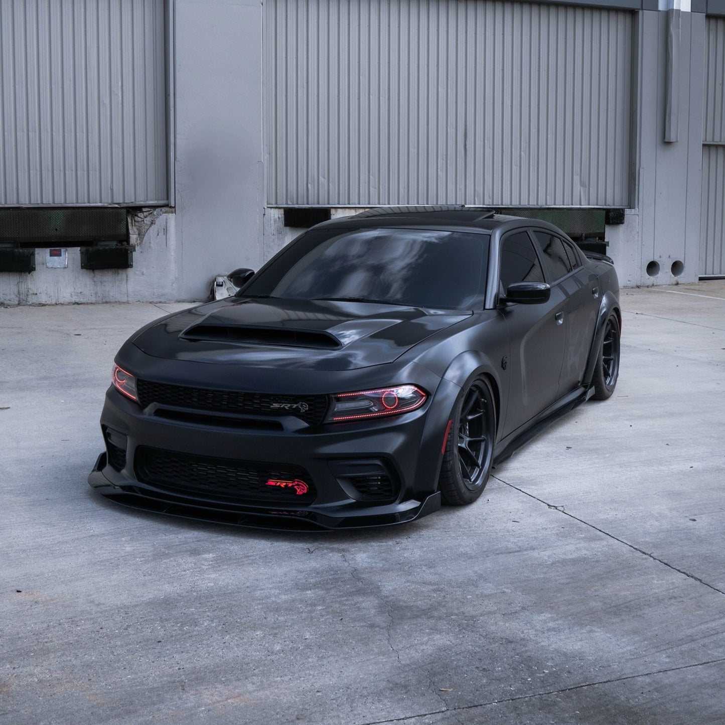 SRT Hellcat LED Emblem Badge: (Multicolor)