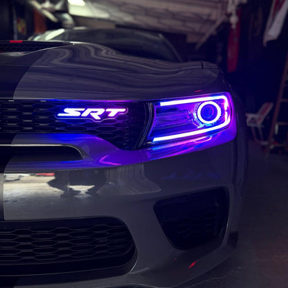 SRT LED Emblem Badge: (Multicolor)