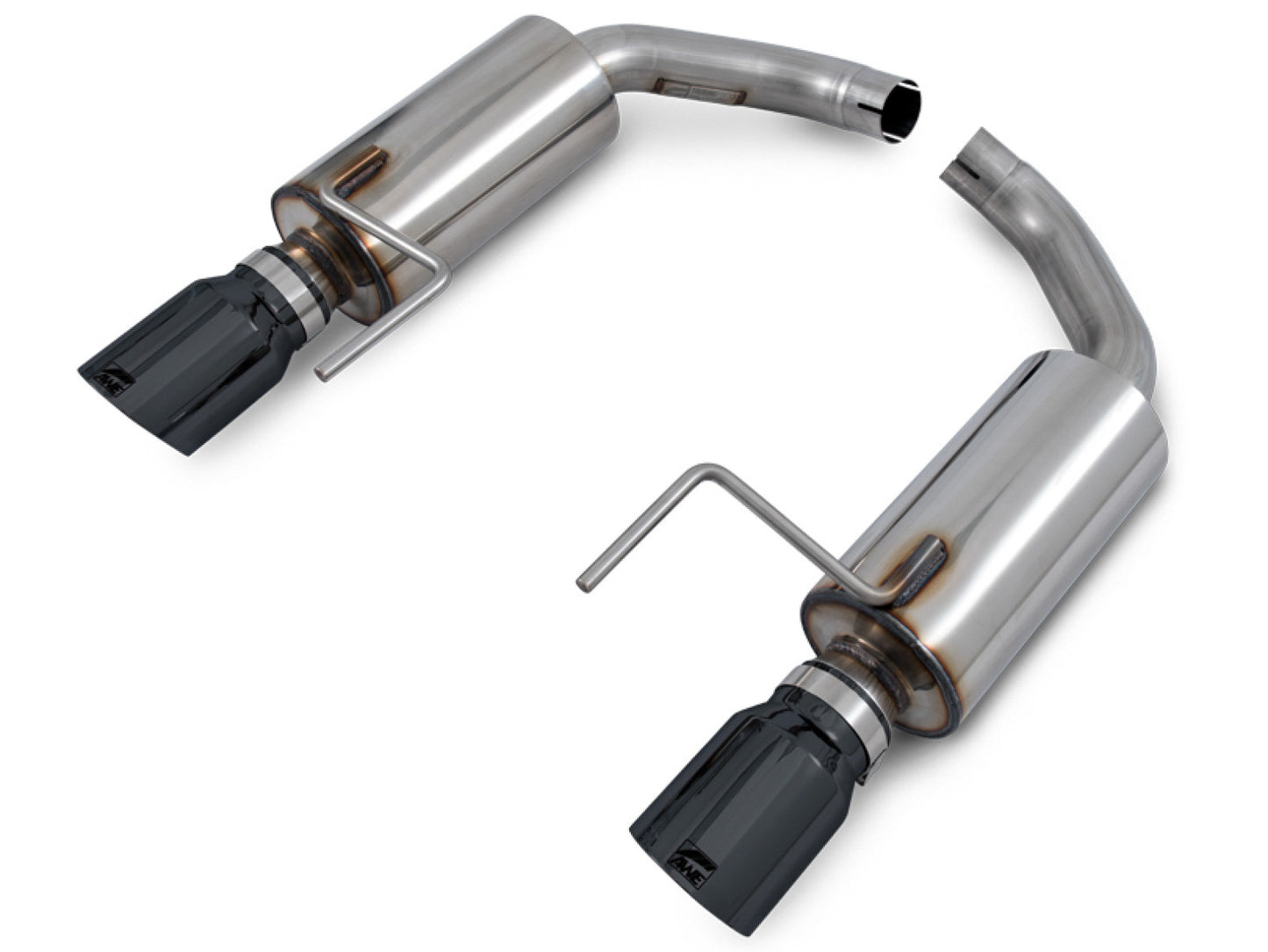 AWE Tuning Touring Edition Axle-back Exhaust for S550 Mustang EcoBoost - Diamond Black Tips 3015-33086