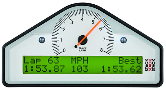 Stack MULTI-FUNCTION DASH DISPLAY LOGGER (MFD) WHT 0-8K RPM ST8916S-B