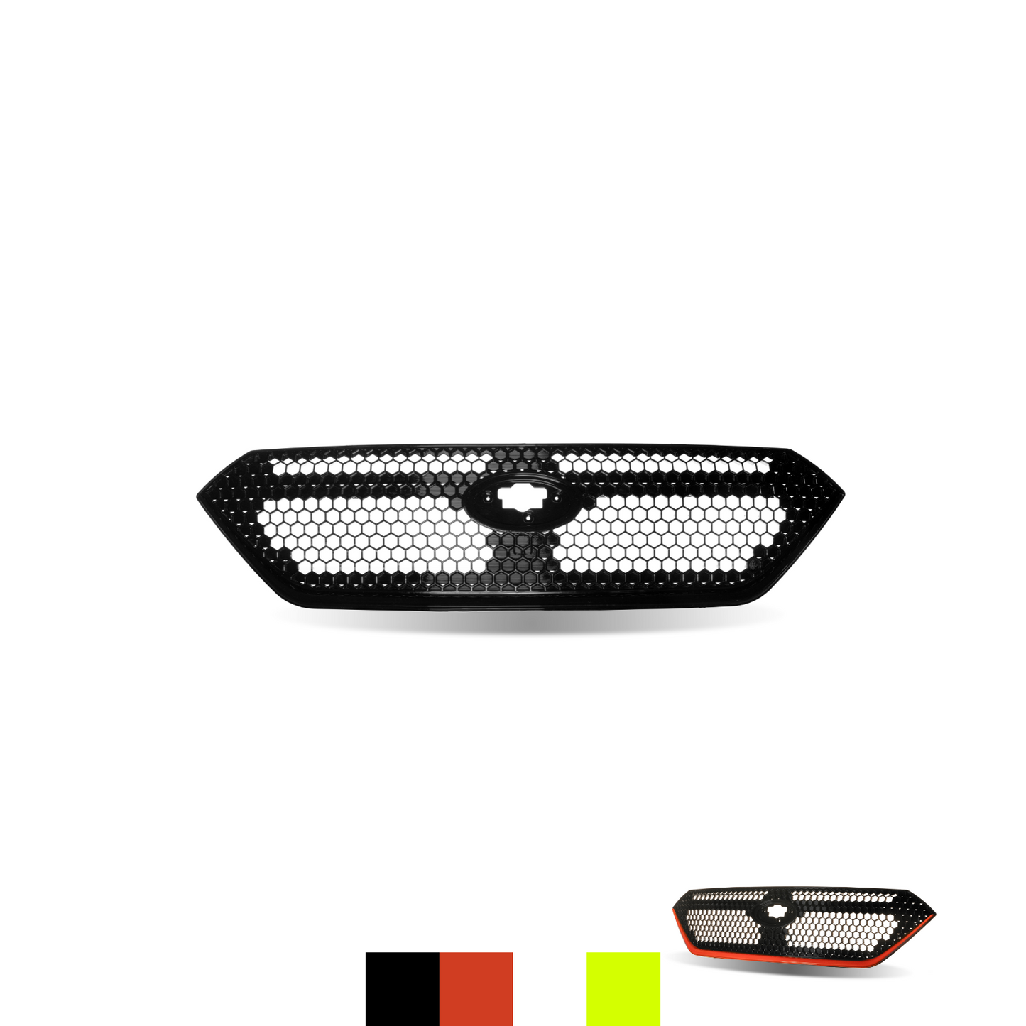 JDMuscle [22-25 WRX] OEM Style Sport Grille w/ Integrated Emblem Mount and Optional Painted Stripe