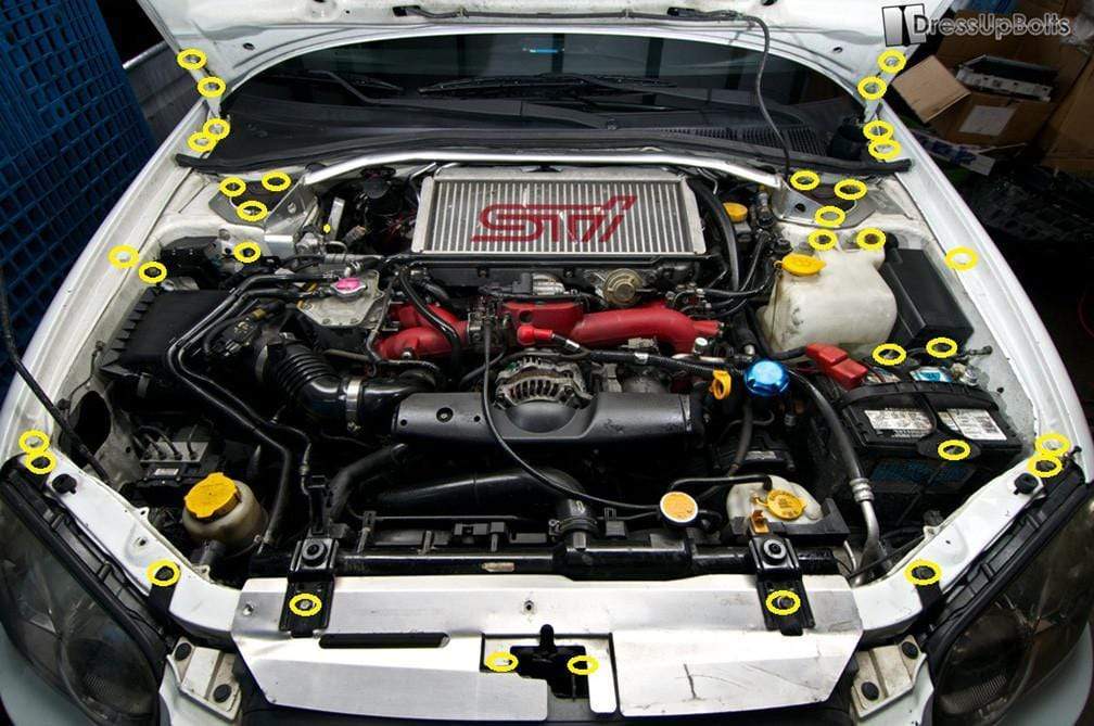 Titanium Hardware Engine Bay Kit - Subaru WRX/STI (2004-2005)