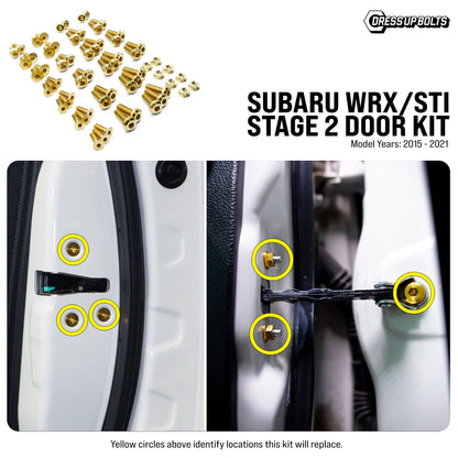 Stage 2 Titanium Hardware Door Kit - Subaru WRX/STI (2015-2021)