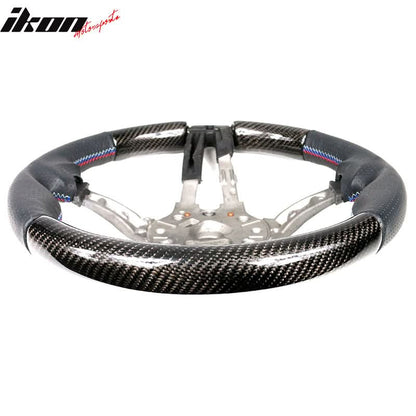 2015-2021 BMW Steering Wheel Matte Carbon Fiber + Perforated Leather