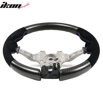 2015-2021Â BMW F80 F82 M Stitch Matte CF Steering Wheel Synthetic Suede