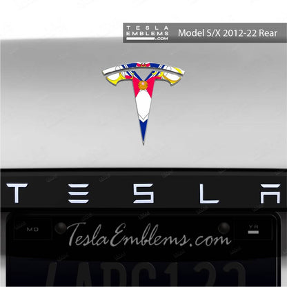 Sailor Moon Tesla Emblem Decals (Front + Back) | Model X