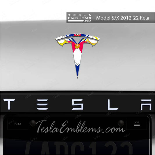 Sailor Moon Tesla Emblem Decals (Front + Back) | Model X