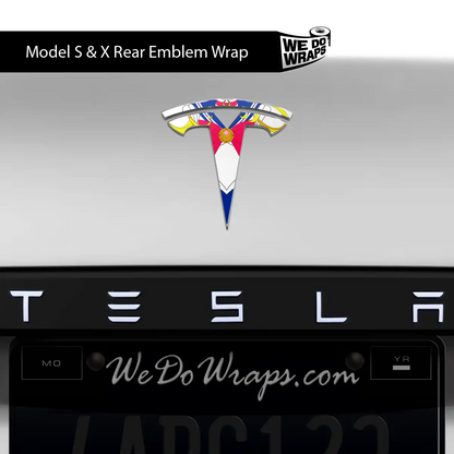 Magical Girl Tesla Emblem Decals (Front + Back) | Model S
