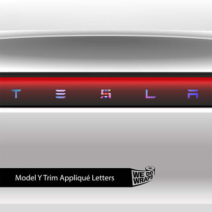 Magical Girl Tesla Emblem Decals (Front + Back) | Model Y