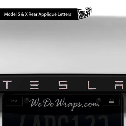 Sakura Hex Tesla Emblem Decals (Front + Back) | Model X