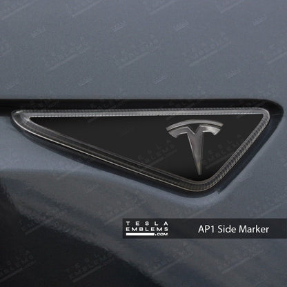 3M Satin Black Tesla AP1 Side Marker Wrap (2pcs)