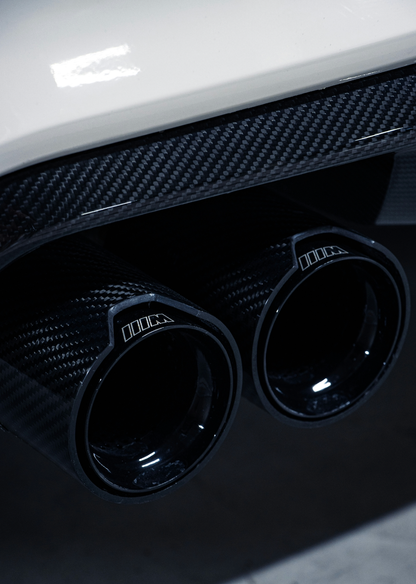BMW M Power Universal Fit Carbon Fiber Dual Muffler Tips