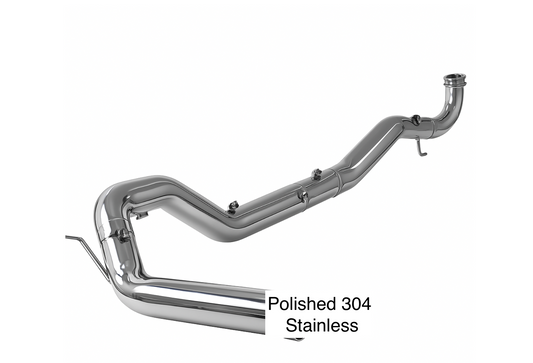 2017-2026 FULLY POLISHED T304 Duramax 6.6 Stainless Steel 5" Exhaust