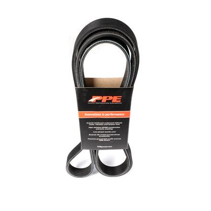High-Performance Heavy-Duty Serpentine Belt - 2002-2005 GM 6.6L Duramax Single Alternator (105A) No Vacuum Pump Pacific Performance Engineering