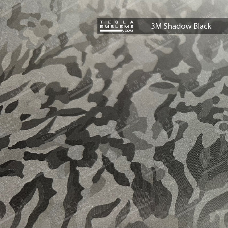 3M Shadow Black Camo | Tesla Center Console Wrap Kit | Model 3 ’17-20
