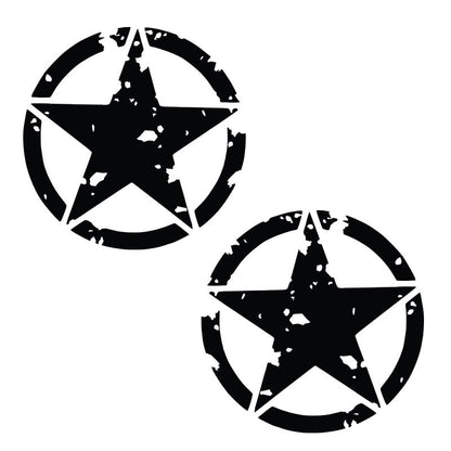 Grunge Army Star Graphics (set of 2)
