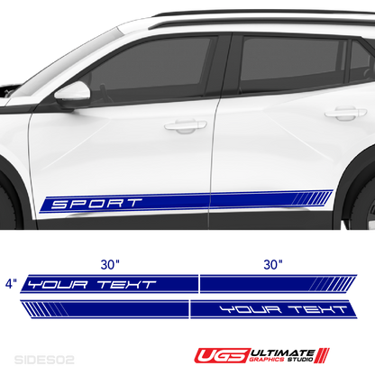 Side Custom Text Graphics